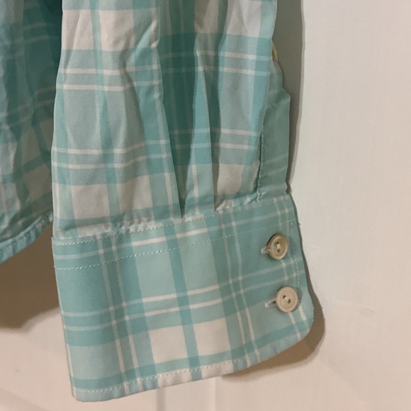 Peter Millar Women's LS Green Plaid Shirt Sz L Golf Pride Grips Logo - Picture 2 of 10